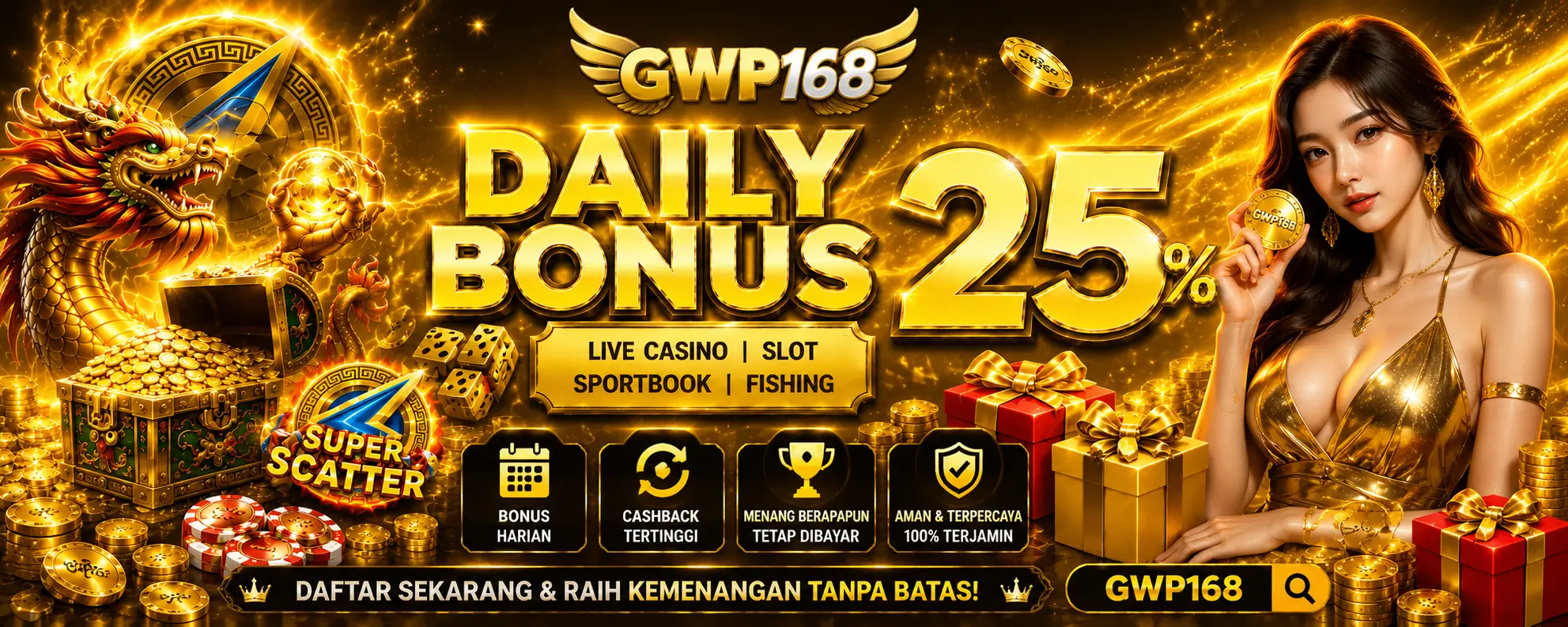 Daily Bonus 25%